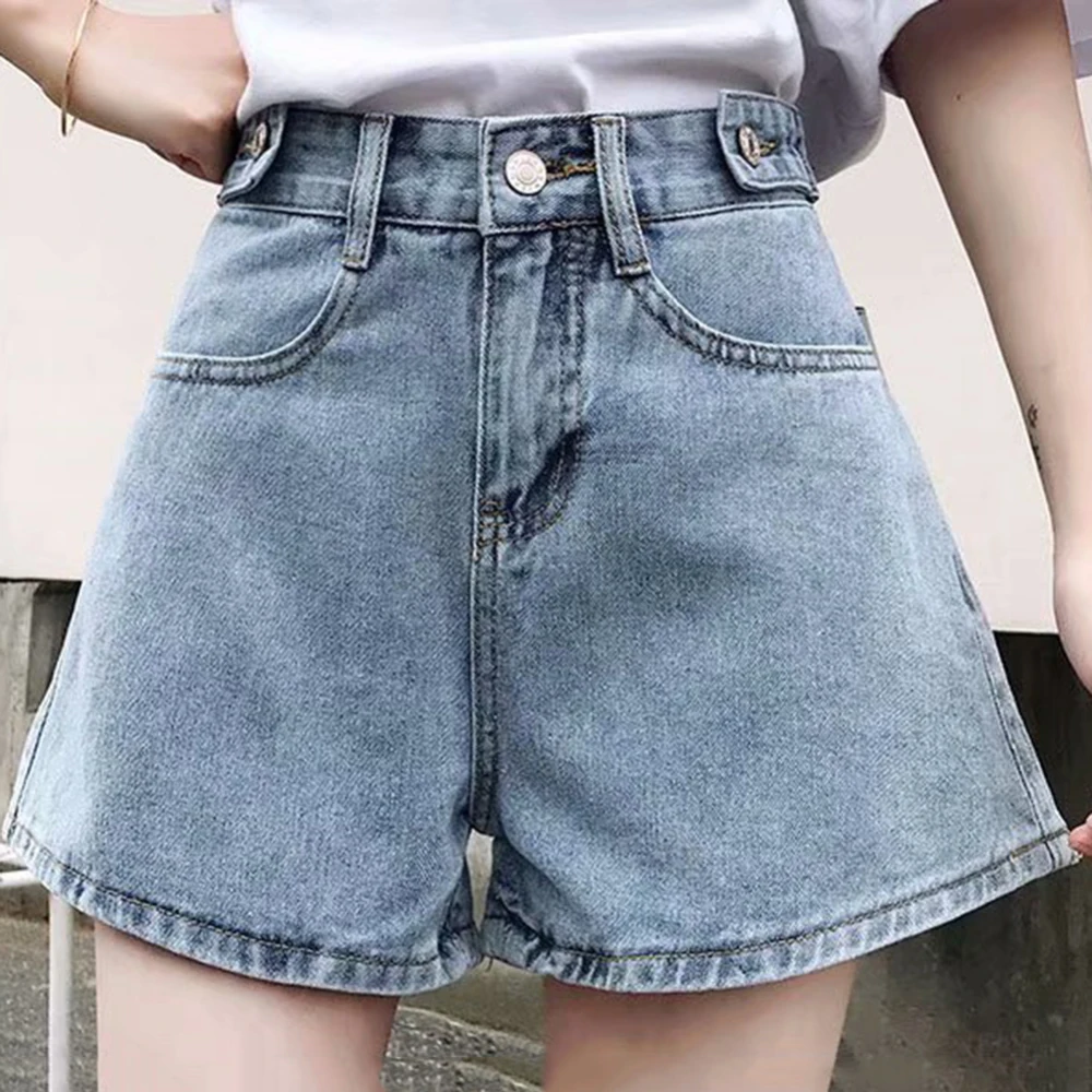 Women Denim Shorts Hippie Button Adjust High Waist Short Harajuku Bermuda Wide Legs 2021 New Summer Cotton Jean Shorts
Women Denim Shorts Hippie Button Adjust High Waist Short Harajuku Bermuda Wide Legs 2021 New Summer Cotton Jean Shorts