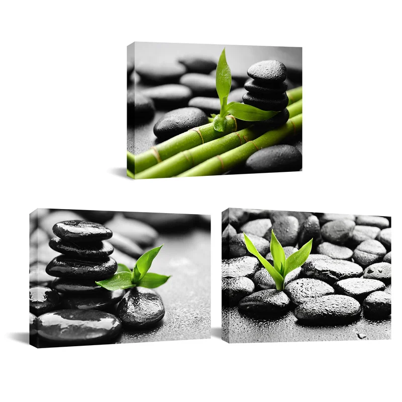 Still Life Canvas Painting Cobblestones and Bamboo Wall Art Poster 3 Pieces Zen Stones HD Print Framed Home Decor Picture
Still Life Canvas Painting Cobblestones and Bamboo Wall Art Poster 3 Pieces Zen Stones HD Print Framed Home Decor Picture