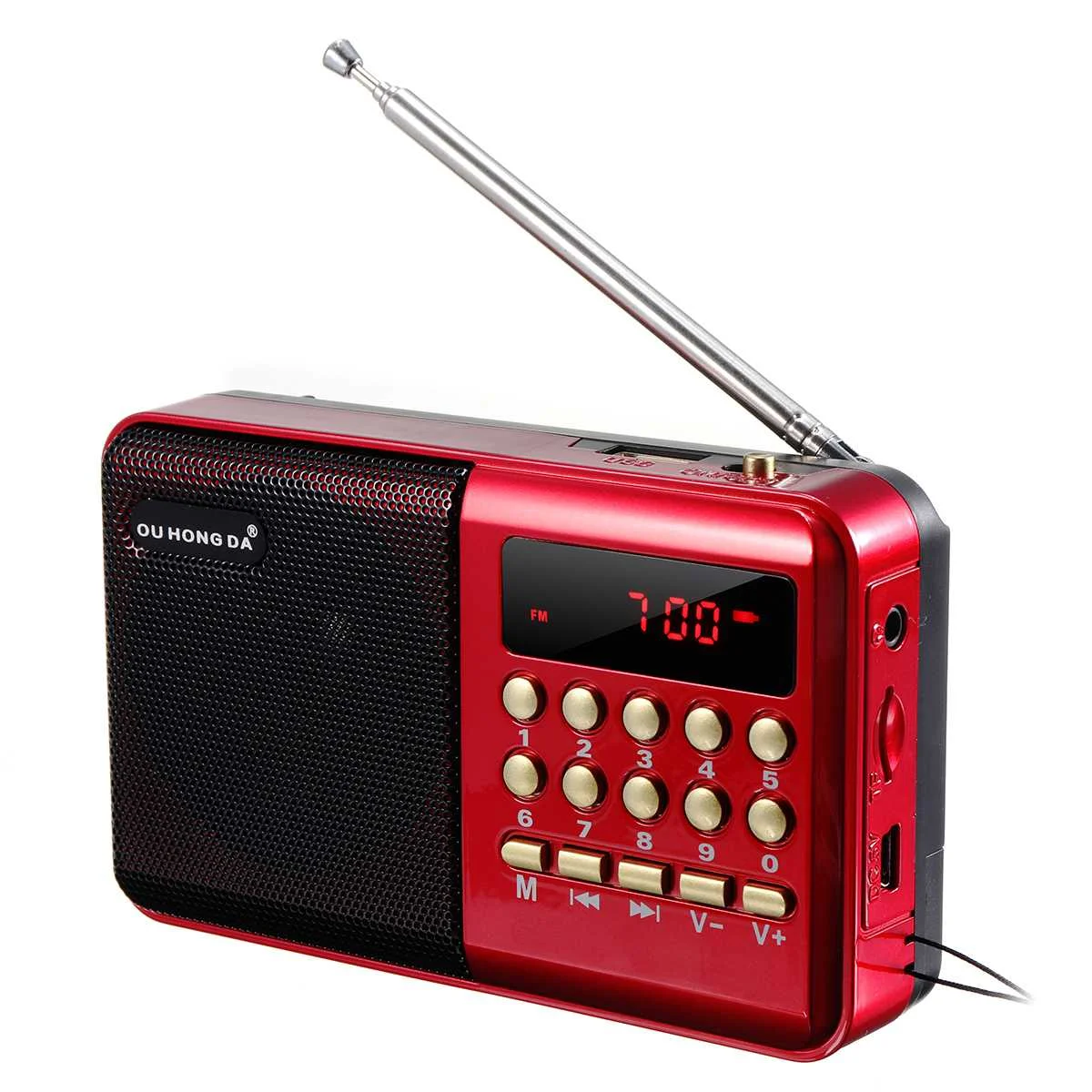 Портативное портативное радио, портативное перезаряжаемое цифровое FM-радио, USB, TF, MP3-плеер, динамики, устройства
Портативное портативное радио, портативное перезаряжаемое цифровое FM-радио, USB, TF, MP3-плеер, динамики, устройства