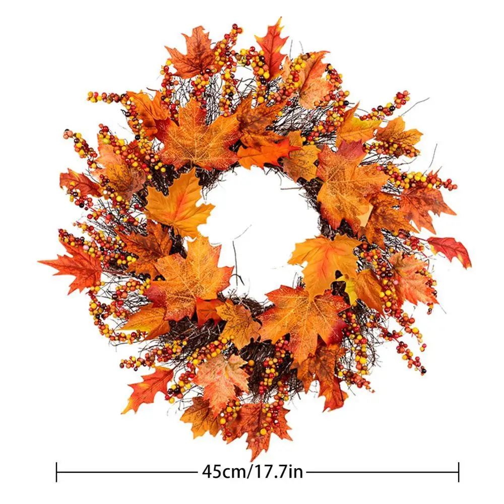 Autumn Decoration Garland Window Restaurant Home Maple Leaf Decoration Ornaments Holiday Pendant Wreath Christmas Wreath
Autumn Decoration Garland Window Restaurant Home Maple Leaf Decoration Ornaments Holiday Pendant Wreath Christmas Wreath