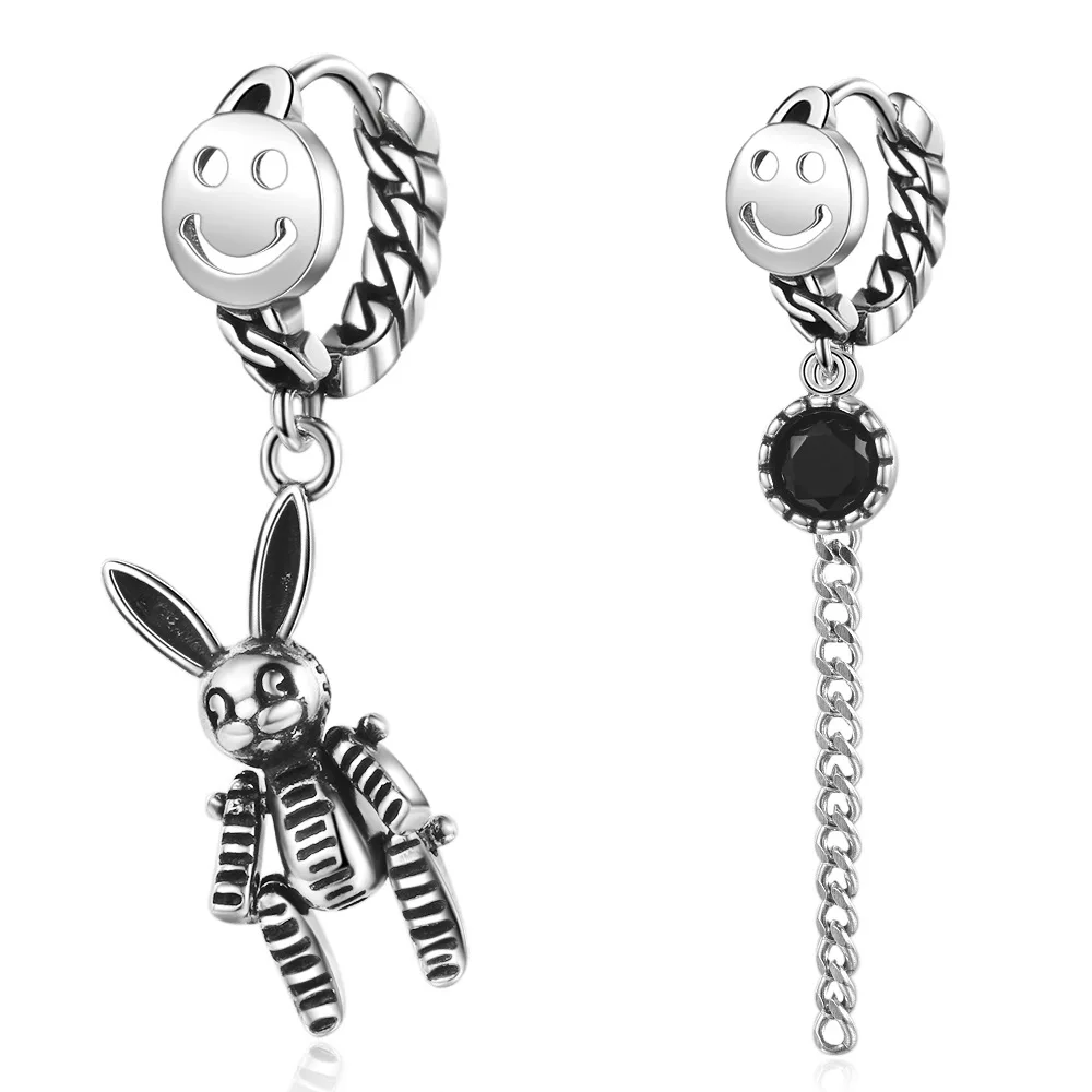 Asymmetry Retro Rabbit Animal Smile Face 925 Sterling Silver Ladies Tassel Stud Earrings Promotion Jewelry For Women Birthday
Asymmetry Retro Rabbit Animal Smile Face 925 Sterling Silver Ladies Tassel Stud Earrings Promotion Jewelry For Women Birthday