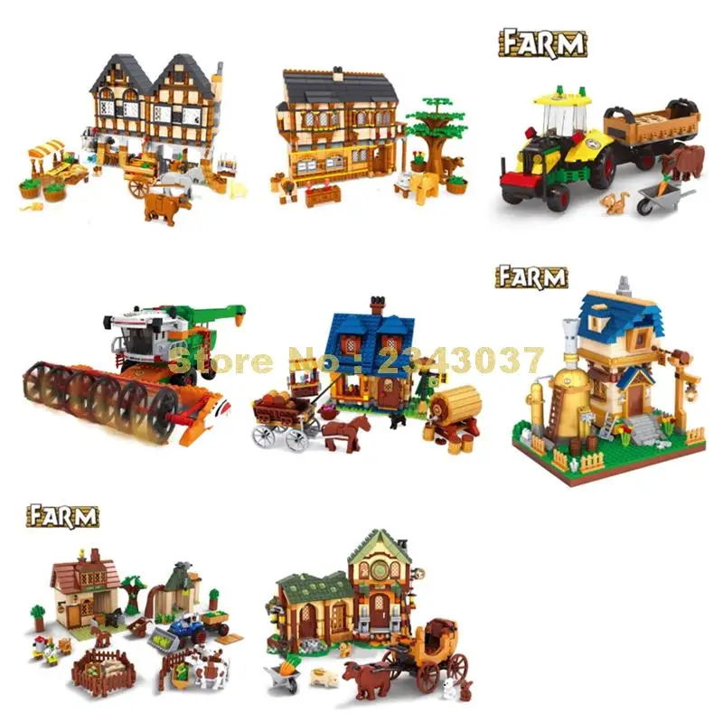 Farm Animal Carriage House Brew Wine Vintage Tractor Harvester Medieval Building Blocks Toy
Farm Animal Carriage House Brew Wine Vintage Tractor Harvester Medieval Building Blocks Toy