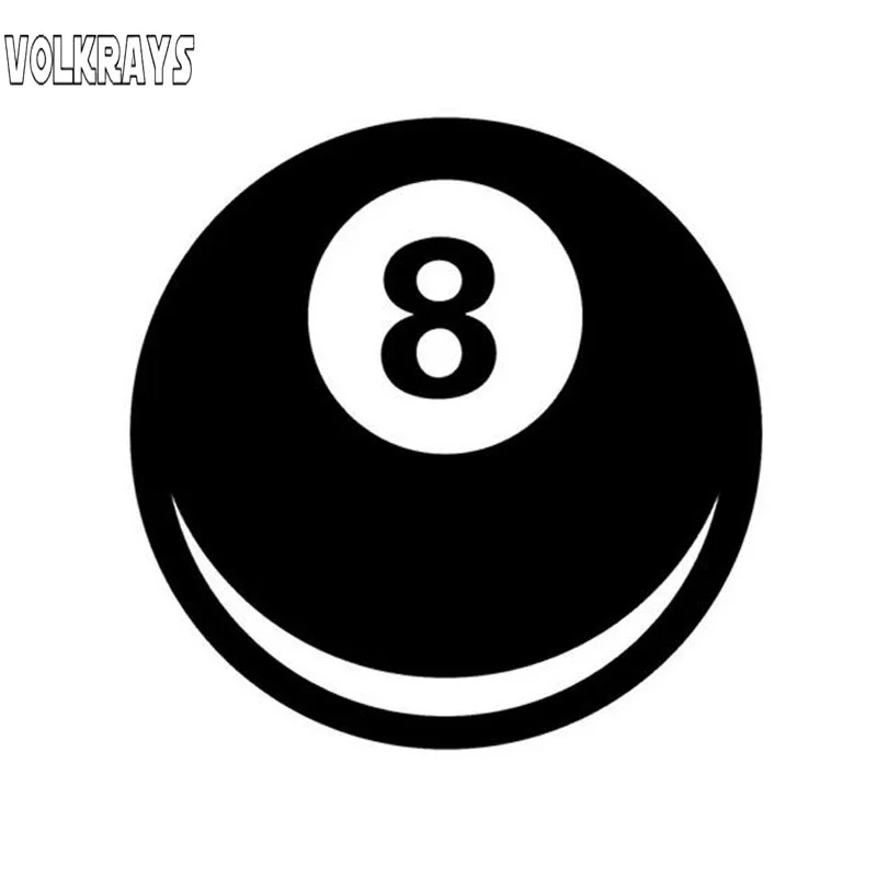 Volkrays Funny Decorative Decals 8 Ball Magic 8 Ball Car Stickers Car Styling Waterproof Sunscreen Decal Black/Silver,10cm*10cm
Volkrays Funny Decorative Decals 8 Ball Magic 8 Ball Car Stickers Car Styling Waterproof Sunscreen Decal Black/Silver,10cm*10cm