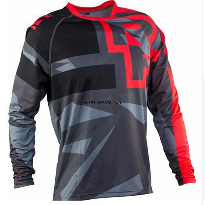 

2021 Men's Downhill Jerseys Mountain Bike MTB Shirts Offroad DH Motorcycle Jersey Motocross Sportwear BMX Clothing