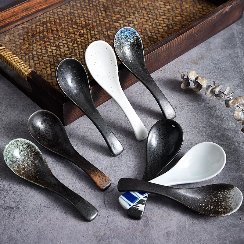 Japanese Creative Ceramic Spoon Restaurant Household Dinner Room Soup Spoon Eating Spoon Coffee Spoon Kitchen Utensils Spoon
Japanese Creative Ceramic Spoon Restaurant Household Dinner Room Soup Spoon Eating Spoon Coffee Spoon Kitchen Utensils Spoon