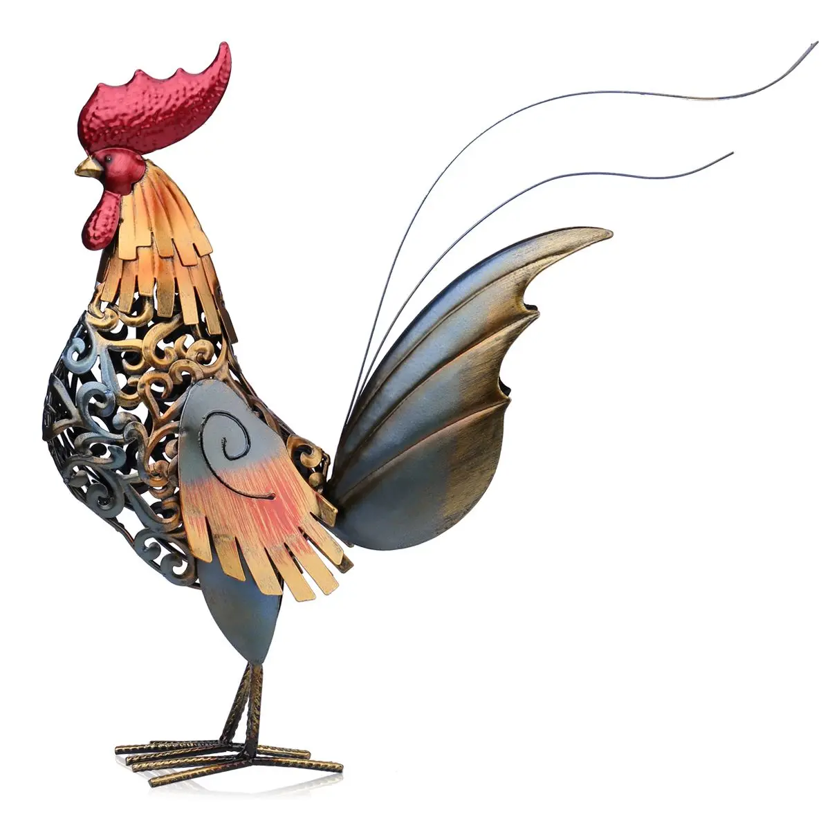 Metal Figurine Rooster Sculpture Carved Iron Rooster Home Furnishing Articles Artwork Home Decoration
Metal Figurine Rooster Sculpture Carved Iron Rooster Home Furnishing Articles Artwork Home Decoration