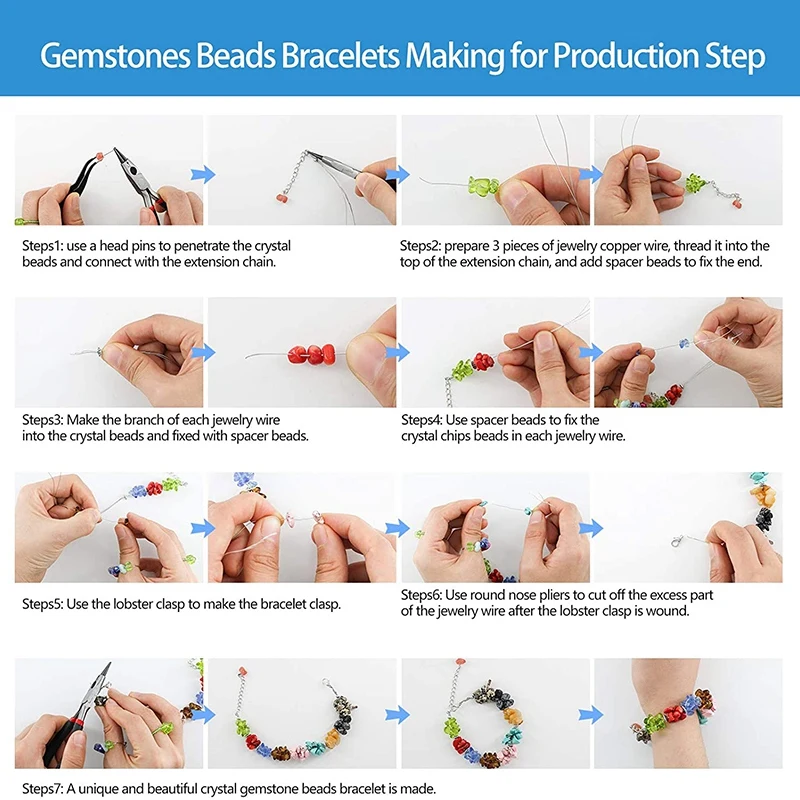 Irregular Crystal Stone Beads Natural Gemstone Beads Kit Earring Hooks Pendants Charms for DIY Bracelet Jewelry Making
Irregular Crystal Stone Beads Natural Gemstone Beads Kit Earring Hooks Pendants Charms for DIY Bracelet Jewelry Making