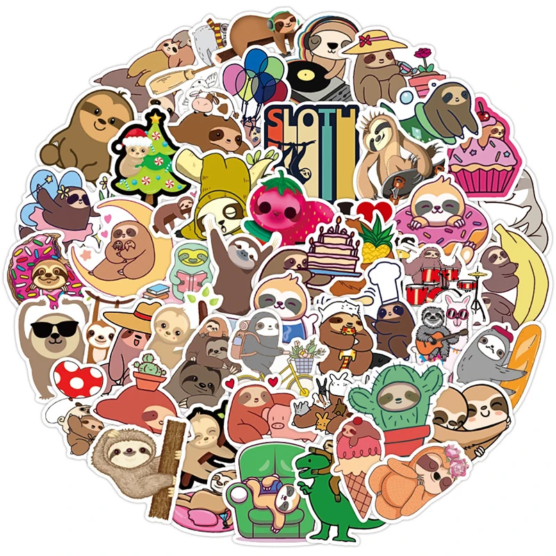 50Pcs Cute Sloth Animal Stickers Scrapbooking DIY Journaling Diary Stationery Stickers Travel Luggage Sticker
50Pcs Cute Sloth Animal Stickers Scrapbooking DIY Journaling Diary Stationery Stickers Travel Luggage Sticker