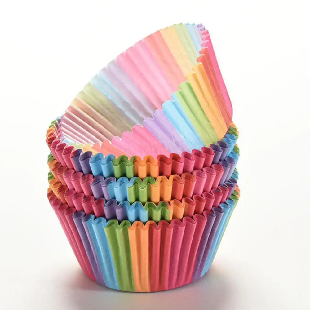 Wholesales 100Pcs Colorful Rainbow Cupcake Cake Case Muffin Baking Cup Birthday Party Decor
Wholesales 100Pcs Colorful Rainbow Cupcake Cake Case Muffin Baking Cup Birthday Party Decor