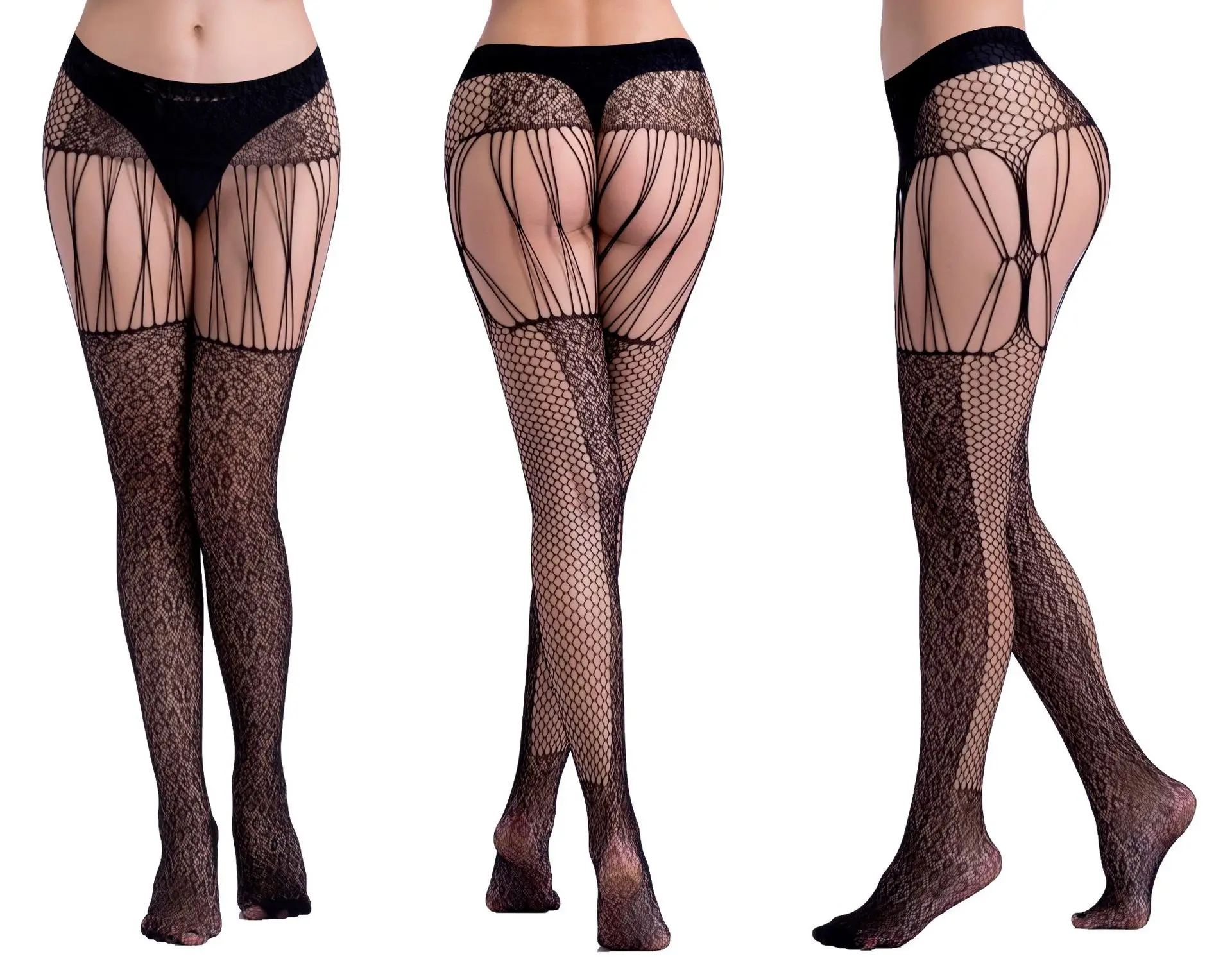 Top Quality Women Sexy Stockings Female Mesh Fishnet Pantyhose Girls Fashion Pattern Tights Black Lace Hose Garter Belt Stocking
Top Quality Women Sexy Stockings Female Mesh Fishnet Pantyhose Girls Fashion Pattern Tights Black Lace Hose Garter Belt Stocking