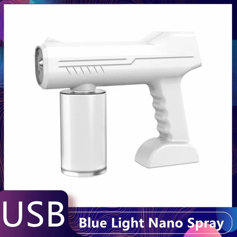 300ML Portable Electric Sanitizer Sprayer Blue Light Rechargeable Nano Steam Water Spray Gun Home Atomizer
300ML Portable Electric Sanitizer Sprayer Blue Light Rechargeable Nano Steam Water Spray Gun Home Atomizer
