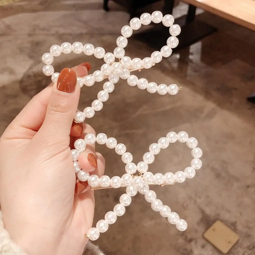 New Sweet Gift Korean Bow Hairpin Full Faux Pearl Inlaid Hair Clip Barrette Party Headwear Hair Accessories Chirstmas New Year G
New Sweet Gift Korean Bow Hairpin Full Faux Pearl Inlaid Hair Clip Barrette Party Headwear Hair Accessories Chirstmas New Year G