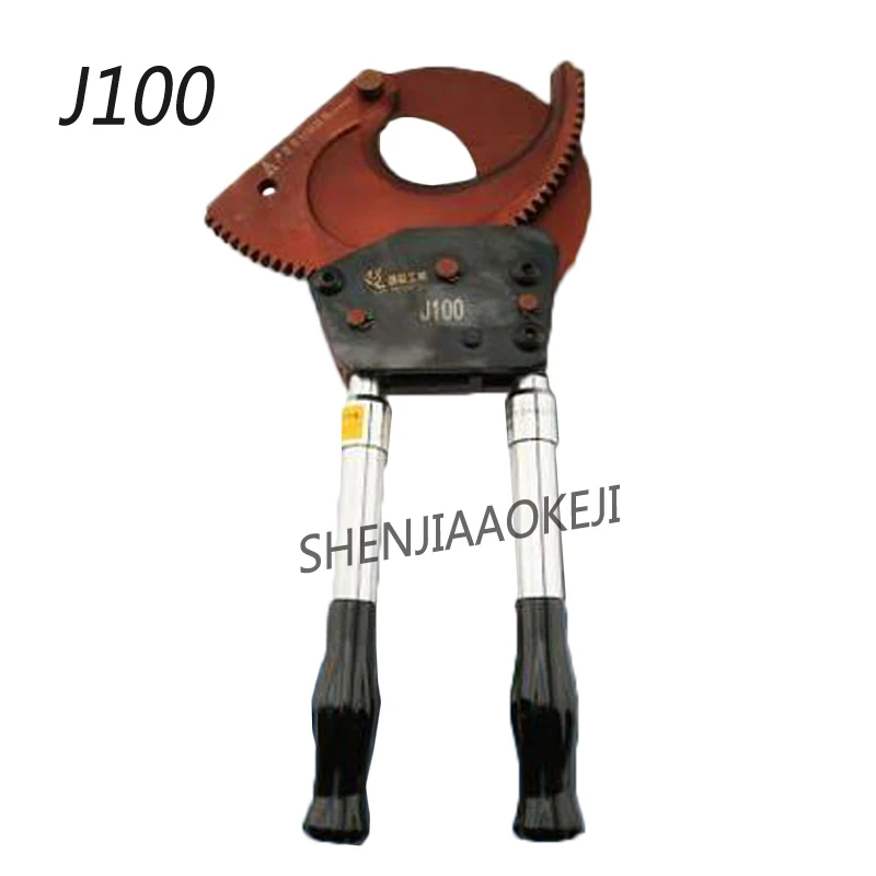 J100 Handle Retractable Ratchet Cable Cutter J100 Manual Gear Steel Strand Cutting Pliers Cable Scissors Chrome 1PC
J100 Handle Retractable Ratchet Cable Cutter J100 Manual Gear Steel Strand Cutting Pliers Cable Scissors Chrome 1PC