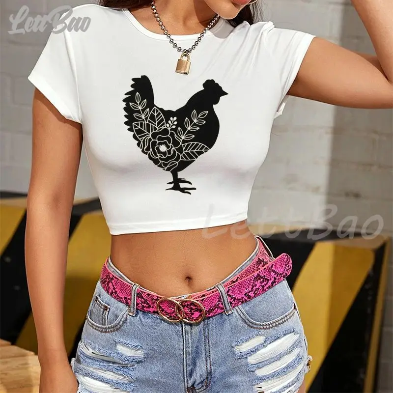 Clothes Female Chicken Graphic Top for Women Harajuku Girl Kawaii Clothing Print Lady Graphic T Shirt Ladies Female Tee TShirt
Clothes Female Chicken Graphic Top for Women Harajuku Girl Kawaii Clothing Print Lady Graphic T Shirt Ladies Female Tee TShirt