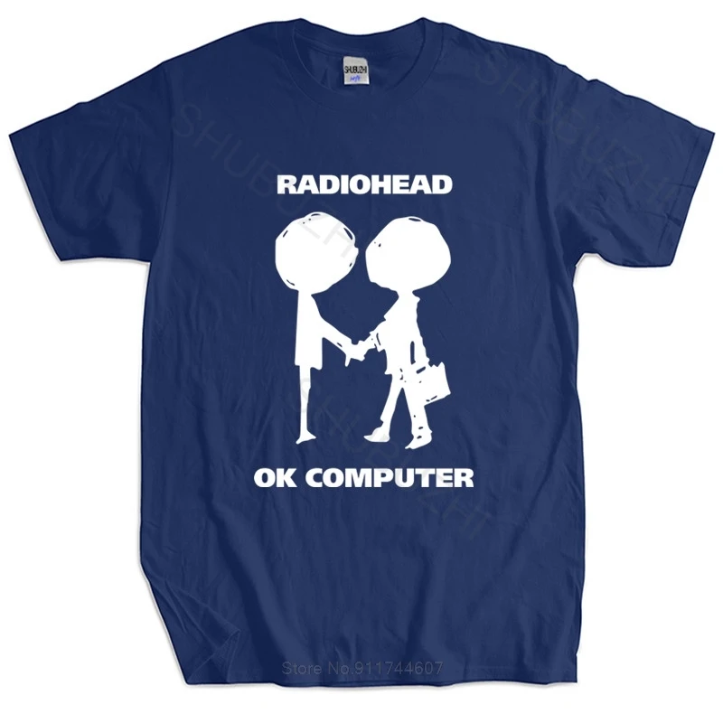 Мужская брендовая футболка телефон радио логотип ОК компьютер OKNOTOK музыка рок