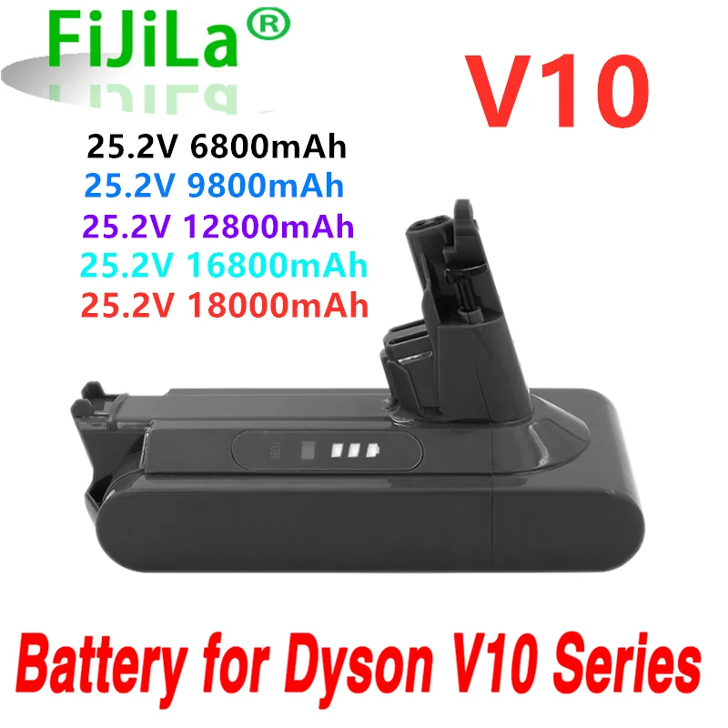 Новый литиевый аккумулятор 25,2 в 18000 мАч для Dyson Stofzuiger V10 Absolute V10 Dier V10 Totaal SV12 v10 Pluizige 
Новый литиевый аккумулятор 25,2 в 18000 мАч для Dyson Stofzuiger V10 Absolute V10 Dier V10 Totaal SV12 v10 Pluizige