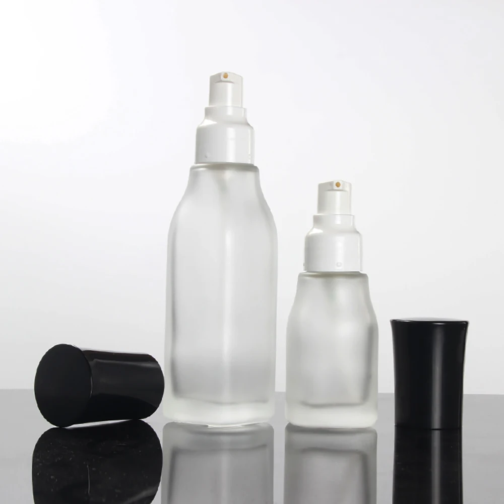 High Grade 40ml frosted glass spray bottle pump lotion bottle, essence glass bottle with inner plug
High Grade 40ml frosted glass spray bottle pump lotion bottle, essence glass bottle with inner plug