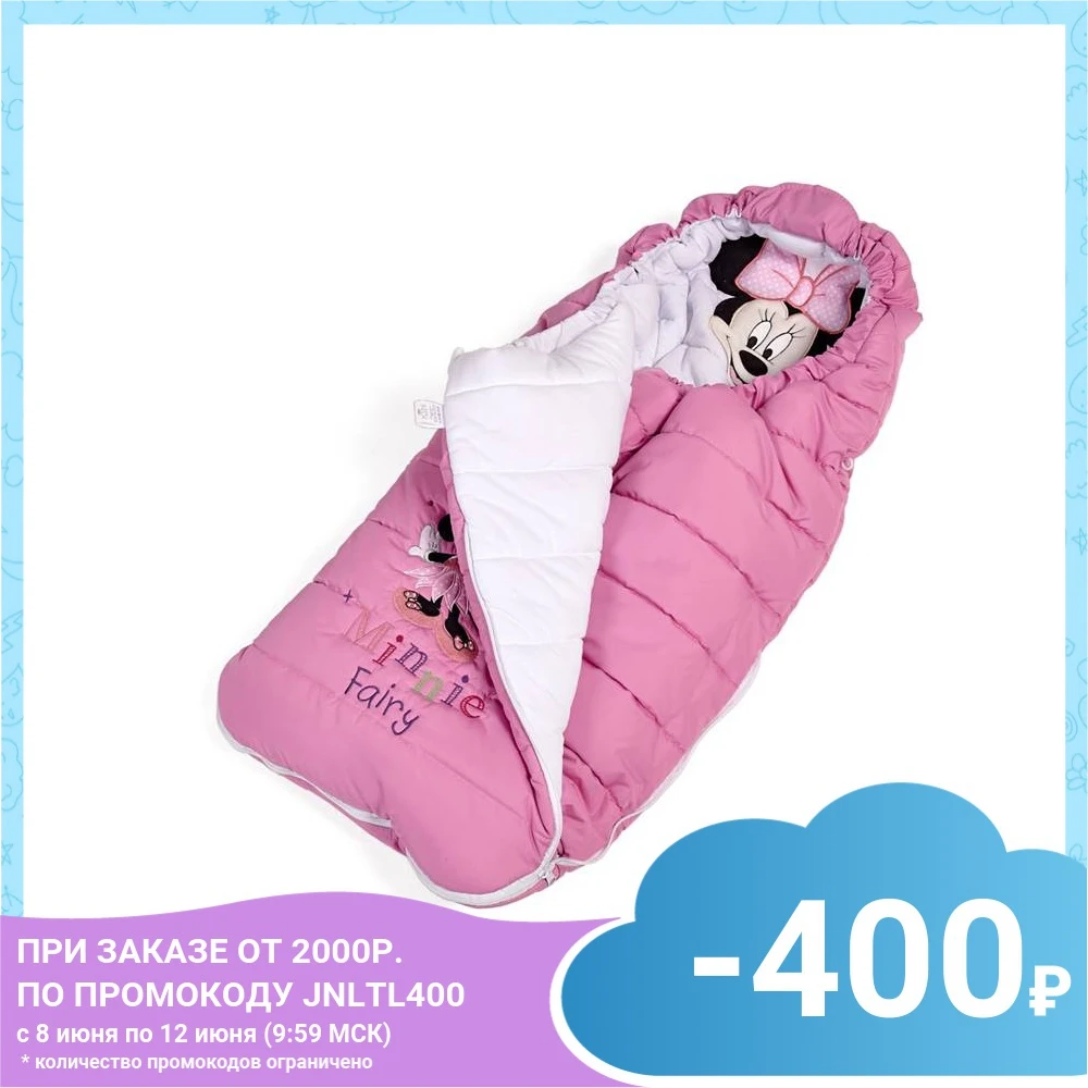 Конверт утепленный Polini kids Disney baby Минни Маус Фея розовый 0001968 2|Зимняя одежда| |