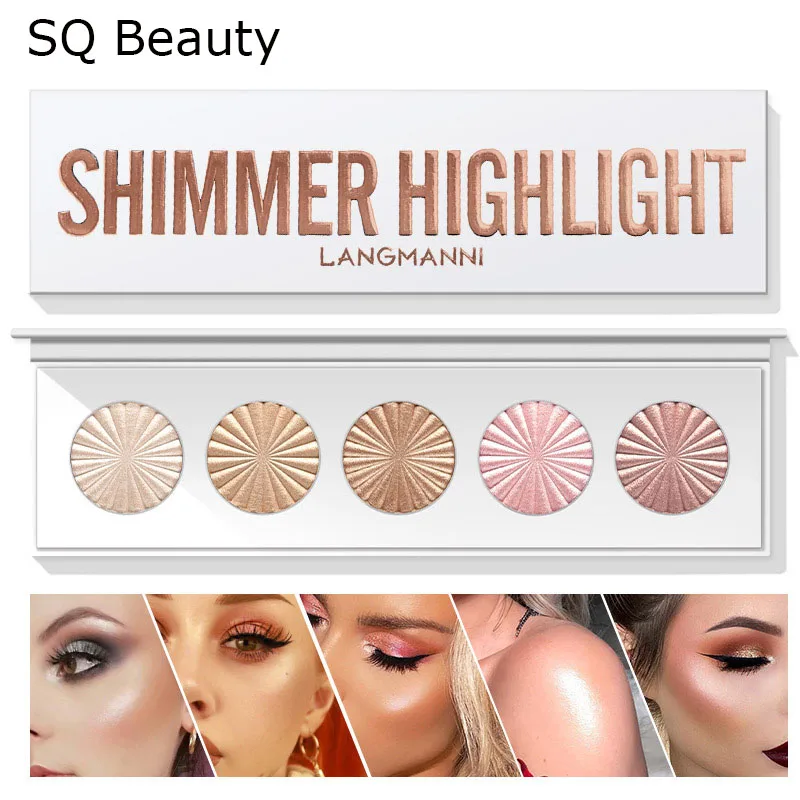 5 Color Highlighter Trimming Palette Make up Face Contour 3D Natural Long Lasting Brighten Powder Cosmetic
5 Color Highlighter Trimming Palette Make up Face Contour 3D Natural Long Lasting Brighten Powder Cosmetic