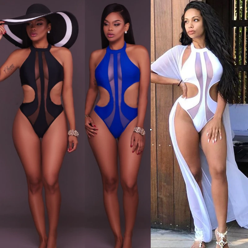 Sexy One Piece Bikini Women Push Up Swimsuit Mesh Hollow Swimwear 2021 New Female Brazilian Monokini Triangle High Cut Beachwear
Sexy One Piece Bikini Women Push Up Swimsuit Mesh Hollow Swimwear 2021 New Female Brazilian Monokini Triangle High Cut Beachwear