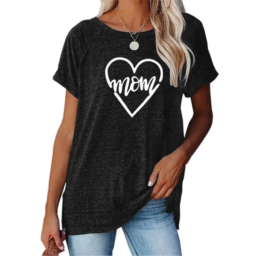 T-shirts Women 2021 Letter Summer Tshirt Sweet MOM Love Mother Mama Top Lady Print Clothes Graphic Female Tee T-Shirt
T-shirts Women 2021 Letter Summer Tshirt Sweet MOM Love Mother Mama Top Lady Print Clothes Graphic Female Tee T-Shirt
