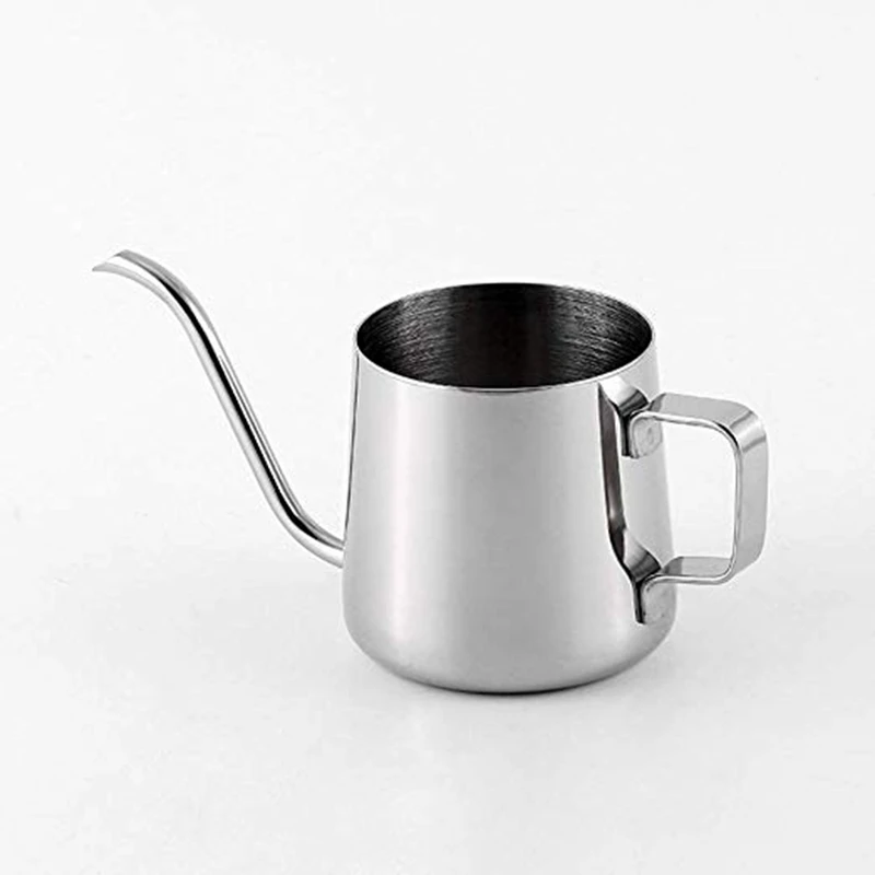 250ml/350ml Stainless Steel Coffee Pot Teapot Drip Long Gooseneck Spout Kettle Cup Cafe Coffee Drip Kettle Kitchen Tool TOB
250ml/350ml Stainless Steel Coffee Pot Teapot Drip Long Gooseneck Spout Kettle Cup Cafe Coffee Drip Kettle Kitchen Tool TOB