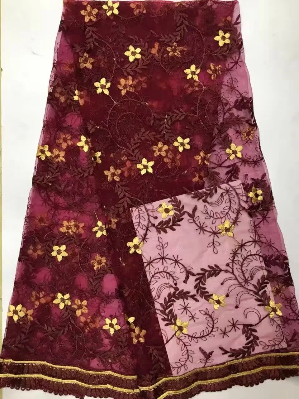 Free Shipping High quality African guipure lace fabric for sewing african cord lace fabric/water soluble lace for wedding D8263
Free Shipping High quality African guipure lace fabric for sewing african cord lace fabric/water soluble lace for wedding D8263