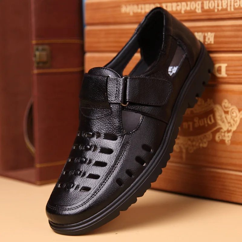 New Summer Shoes Men Sandals Genuine Leather High Quality Men's Casual Shoes Male Brand Sandals Non-slip Plus Size 47 M413
New Summer Shoes Men Sandals Genuine Leather High Quality Men's Casual Shoes Male Brand Sandals Non-slip Plus Size 47 M413