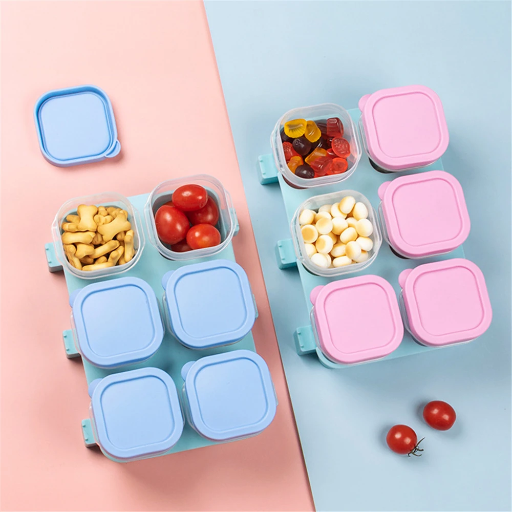 Portable Sealed Baby Food Snacks Storage Box Milk Powder Boxes with A Silicone Popsicle Mould Tray
Portable Sealed Baby Food Snacks Storage Box Milk Powder Boxes with A Silicone Popsicle Mould Tray