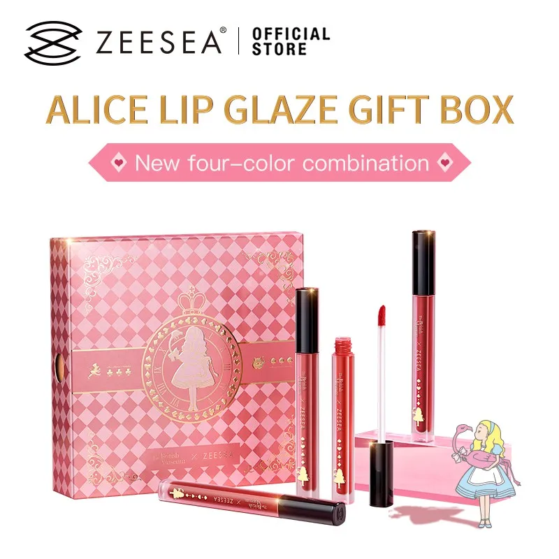 Бархатная матовая глазурь для губ ZEESEA Alice увлажнитель длительного действия, 4 палочки, подарочная коробка
Бархатная матовая глазурь для губ ZEESEA Alice увлажнитель длительного действия, 4 палочки, подарочная коробка