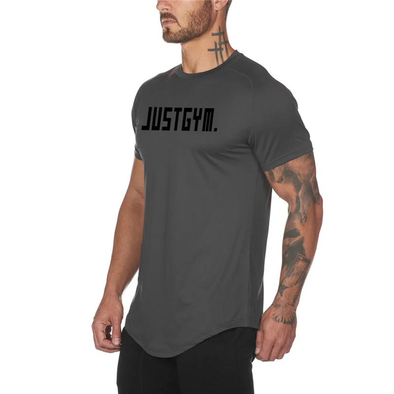 Новая брендовая одежда для спортзала уличная футболка тренировок Мужская