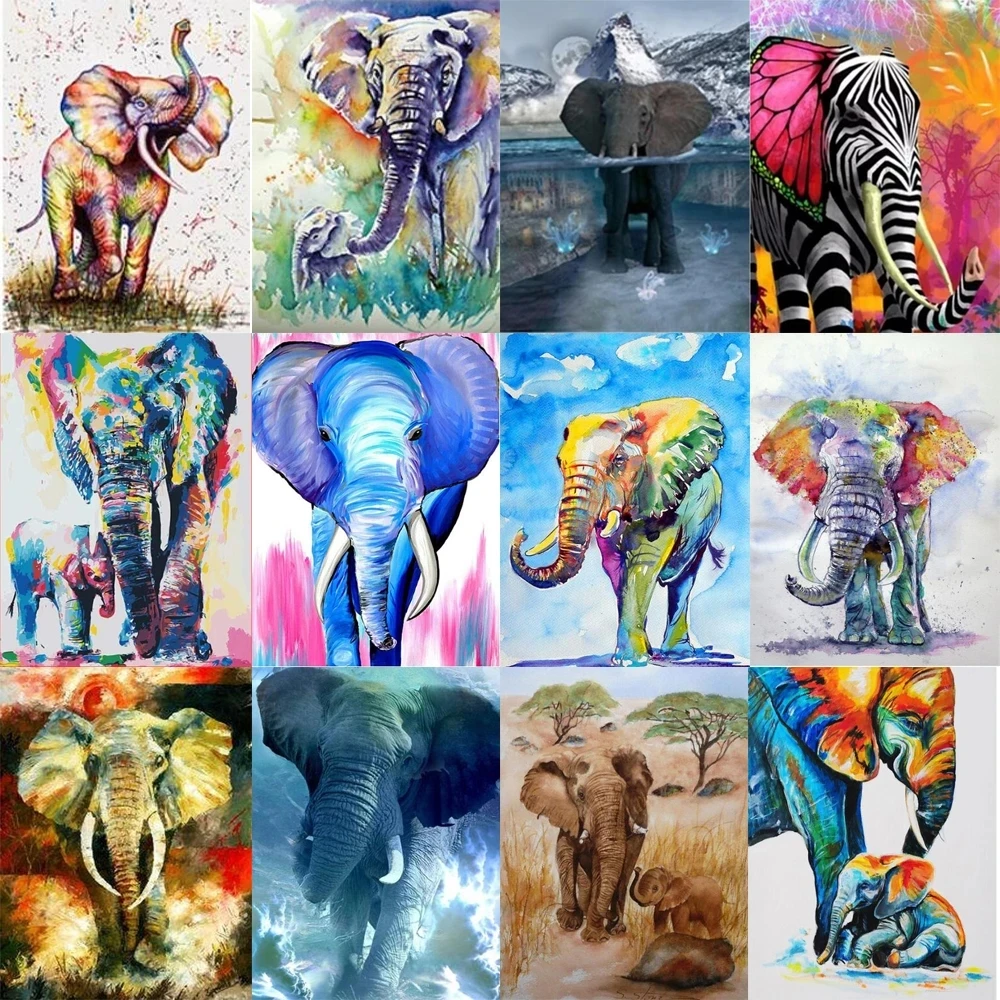 Diamond 5D DIY art color elephant diamond painting mosaic home decoration cross stitch handmade gift wall decoration
Diamond 5D DIY art color elephant diamond painting mosaic home decoration cross stitch handmade gift wall decoration