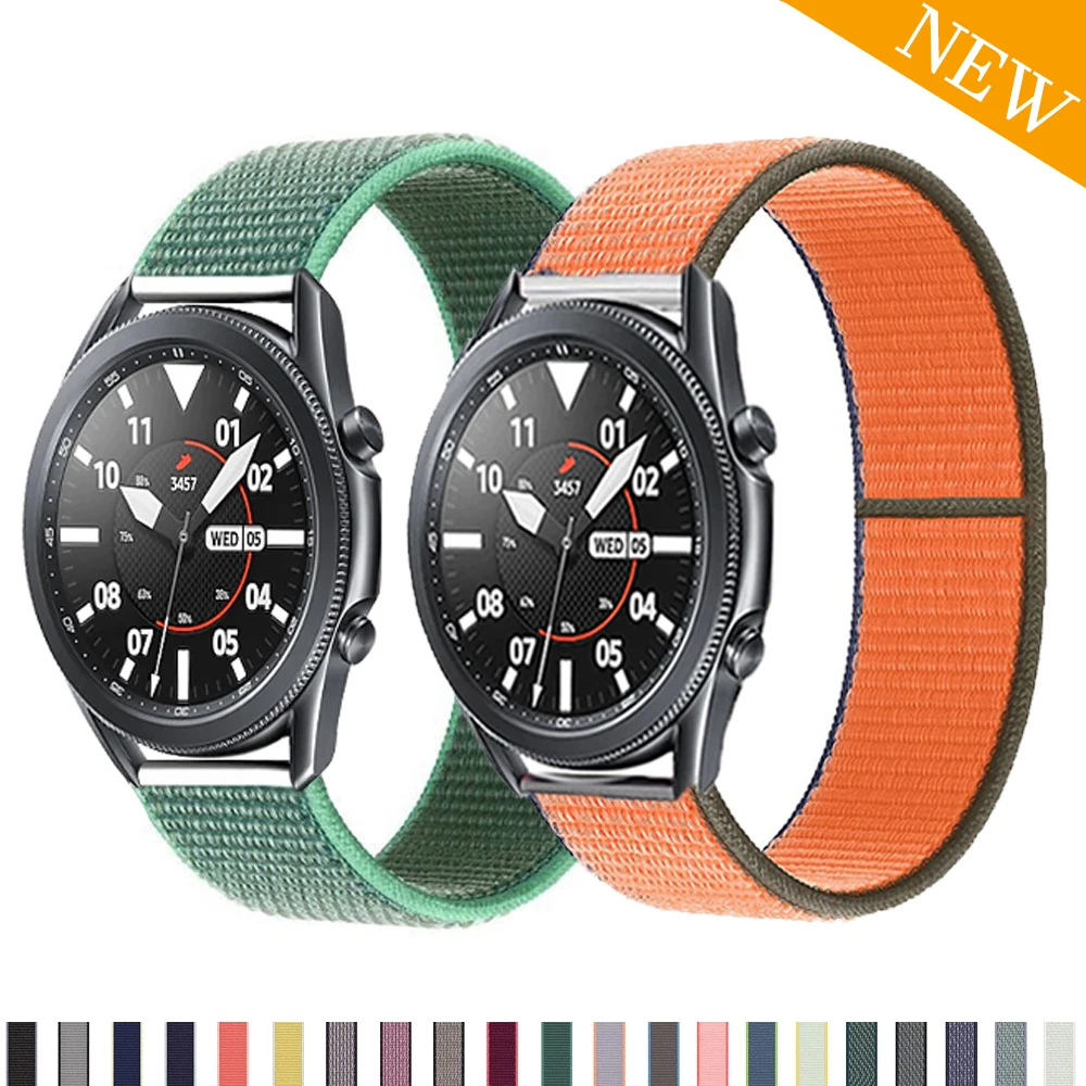Nylon Sport Loop For Samsung Galaxy Watch 3/45mm 41mm active 2 strap Gear S3 20mm 22mm watch Bracelet huawei watch gt 2 2e Strap
Nylon Sport Loop For Samsung Galaxy Watch 3/45mm 41mm active 2 strap Gear S3 20mm 22mm watch Bracelet huawei watch gt 2 2e Strap