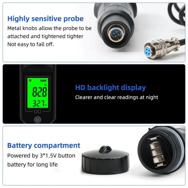 Digital Pen Dissolved Oxygen Meter Dissolved Oxygen Analyzer Oxygen Detector N58C
Digital Pen Dissolved Oxygen Meter Dissolved Oxygen Analyzer Oxygen Detector N58C