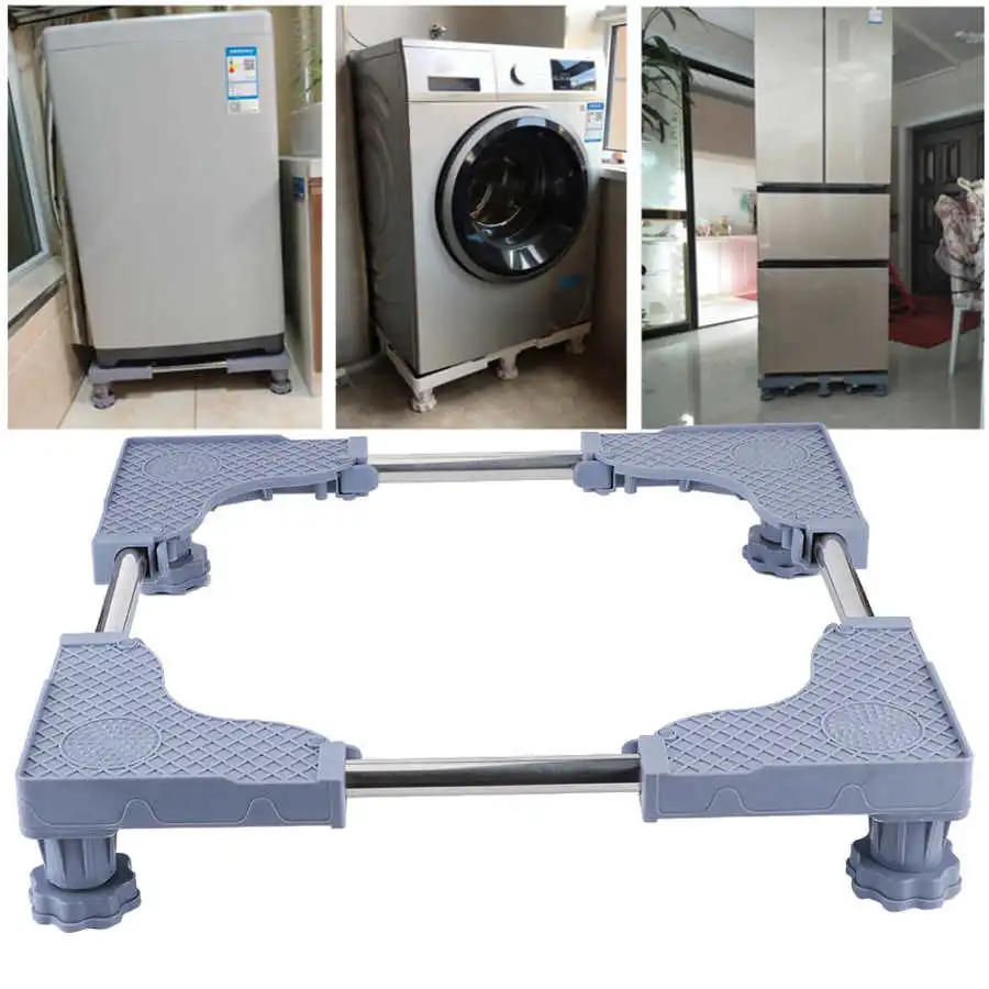 4-Legged Washing Machine Floor Stand Feet Adjustable Fridge Base Bracket for Refrigerator Household Appliances Accessories Gray
4-Legged Washing Machine Floor Stand Feet Adjustable Fridge Base Bracket for Refrigerator Household Appliances Accessories Gray