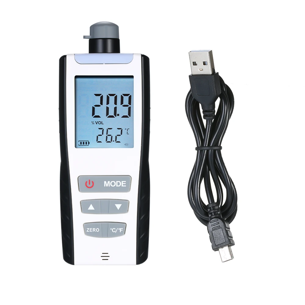 High Precision Oxygen Meter Portable Oxygen(O2) Concentration Detector with LCD Display and Sound-light and Vibration Alarm
High Precision Oxygen Meter Portable Oxygen(O2) Concentration Detector with LCD Display and Sound-light and Vibration Alarm