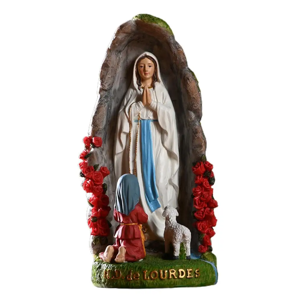 

8" Blessed Saint Virgin Mary Statue Sculpture Christian Jesus Christ Figure Wedding Gift Christmas Home Decors Ornaments