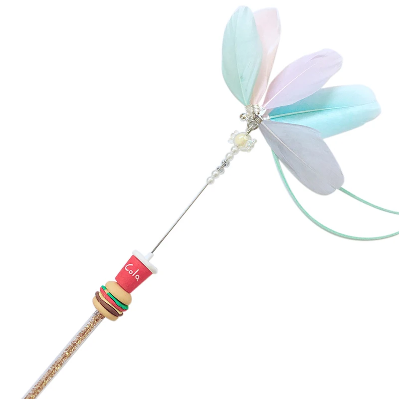 Cat Teaser Toy Interactive Funny Cat Wand Toy Cats Catcher Wand Cat Toy With Bell Cute Ice Cream Chips Coke Shape Kitten Toys
Cat Teaser Toy Interactive Funny Cat Wand Toy Cats Catcher Wand Cat Toy With Bell Cute Ice Cream Chips Coke Shape Kitten Toys