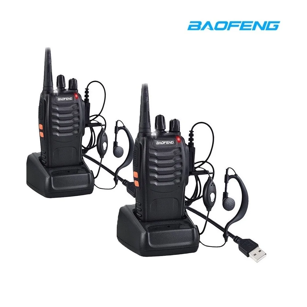 2pcs BaoFeng BF-888S Walkie talkie with Earpiece Two Way Radio BF-888s UHF 400-480MHz 16CH Portable Transceiver
2pcs BaoFeng BF-888S Walkie talkie with Earpiece Two Way Radio BF-888s UHF 400-480MHz 16CH Portable Transceiver