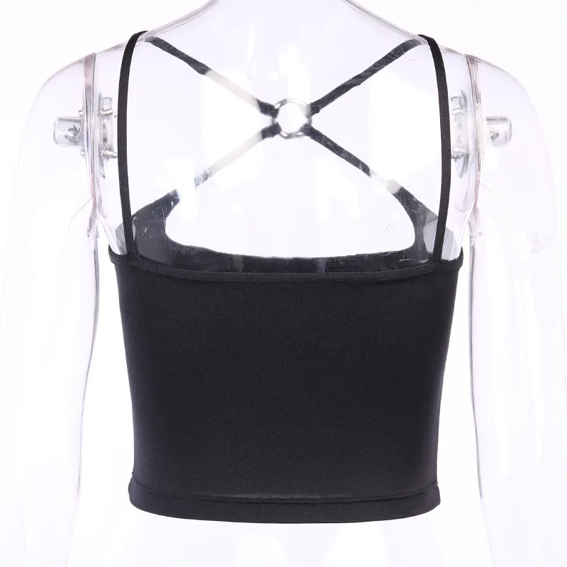 Goth Dark Grunge Gothic Punk Black Camis Women Bodycon Hip Hop Criss Cross Front Crop Tops Backless Sexy Spaghetti Strap Cropped
Goth Dark Grunge Gothic Punk Black Camis Women Bodycon Hip Hop Criss Cross Front Crop Tops Backless Sexy Spaghetti Strap Cropped