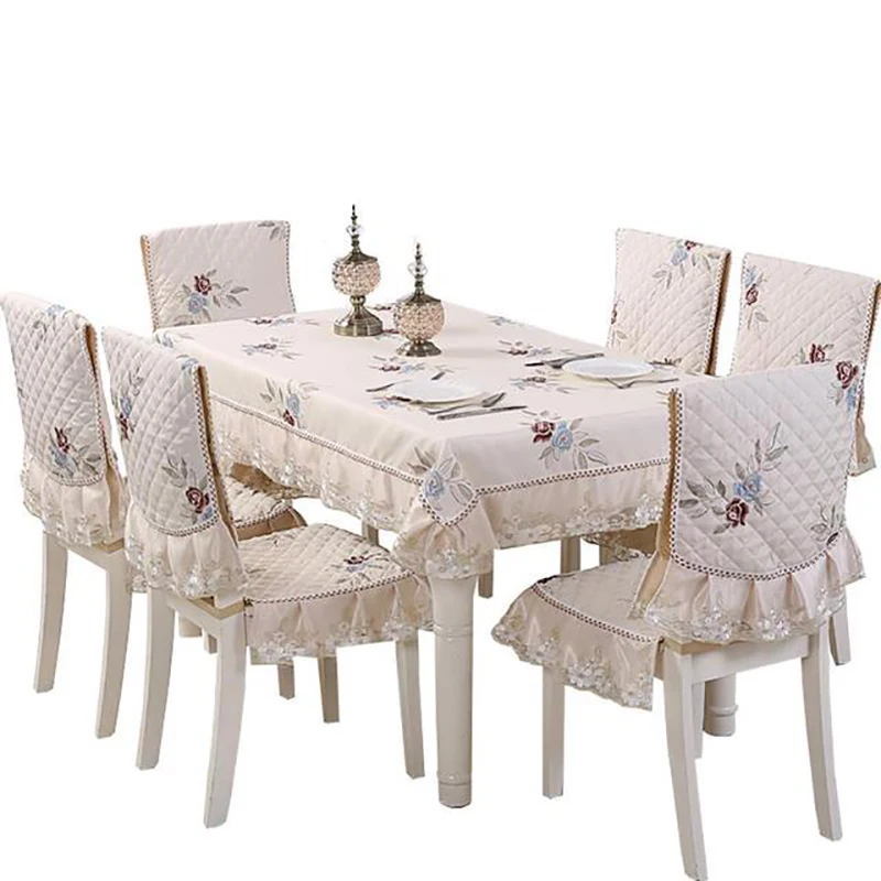 New Embroidery Non-slip Modern Minimalist Chair Cover Home Furniture Table And Set Tablecloth Elegant Dining Cushion | Дом и сад