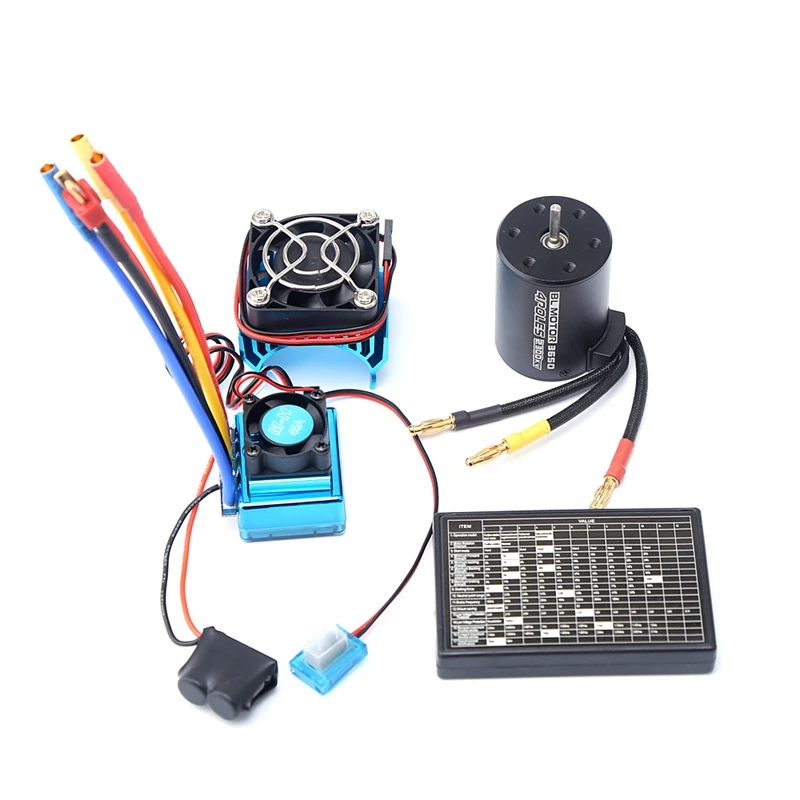 3650 2300KV Brushless Motor & ESC & Radiator with Program Car Combo for 1:8/1:10 RC Car RC Boat Part
3650 2300KV Brushless Motor & ESC & Radiator with Program Car Combo for 1:8/1:10 RC Car RC Boat Part
