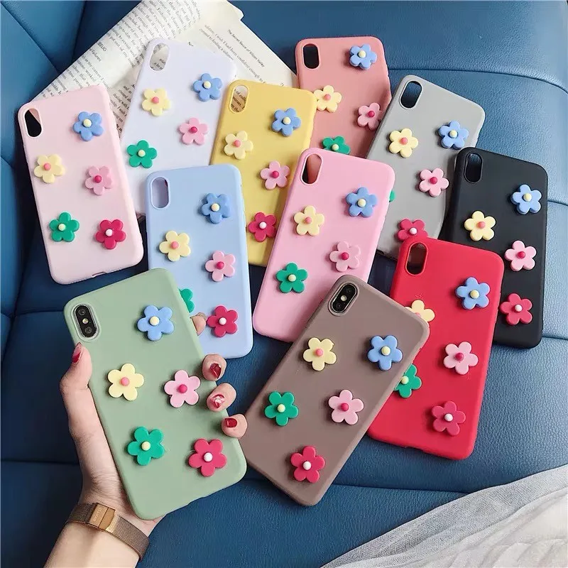 Милый мягкий силиконовый чехол для iphone X XR XS 11 Pro MAX 6S 7 8 plus + Samsung S10 S9 S8 Note 10 9 A70