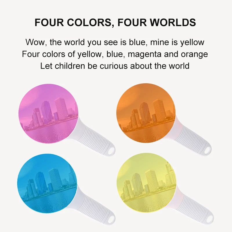 Children Color Cognitive Toys Outdoor Color Filtration Plate Children Early Education Science Physics Experiment Toy
Children Color Cognitive Toys Outdoor Color Filtration Plate Children Early Education Science Physics Experiment Toy