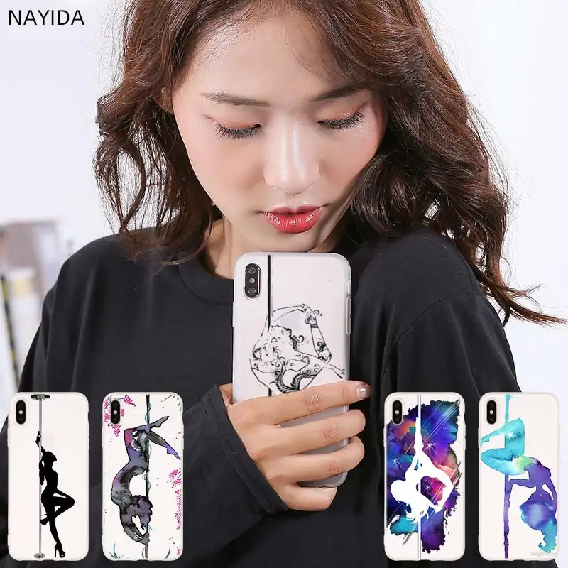 Мягкий силиконовый чехол для iPhone 12 Mini 11 Pro XS Max XR X 8 7 6 Plus 5S SE S Чехол занятий танцами