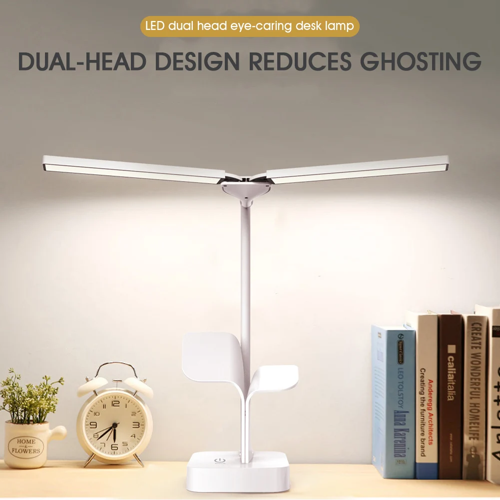 Desk Lamp Dual Head Dimmable LED Table Lamp Power Supply Touch Control Rechargeable Light Night Light for Home Office
Desk Lamp Dual Head Dimmable LED Table Lamp Power Supply Touch Control Rechargeable Light Night Light for Home Office