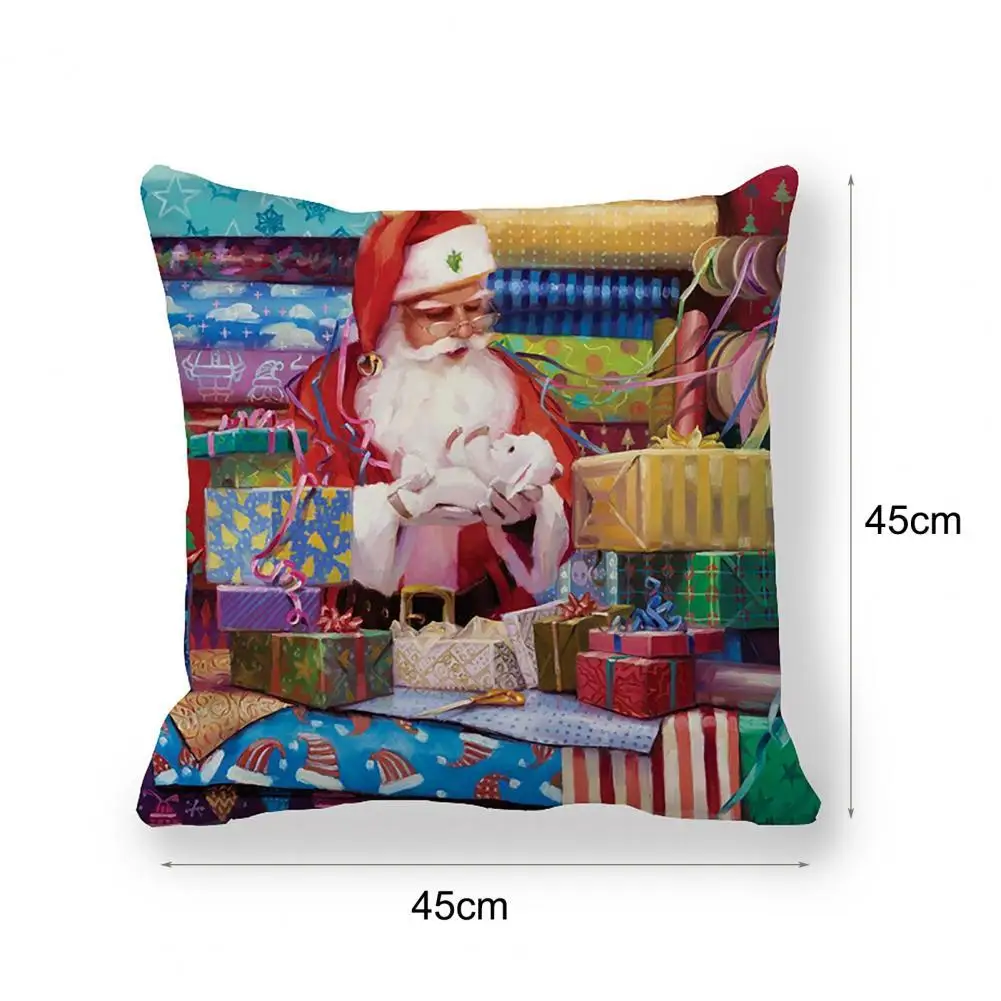 Pillow Cover Christmas Theme Pattern Polyester Peach Skin Santa Claus Snowman Square Sofa Throw Pillow Case Home New Year Decor
Pillow Cover Christmas Theme Pattern Polyester Peach Skin Santa Claus Snowman Square Sofa Throw Pillow Case Home New Year Decor