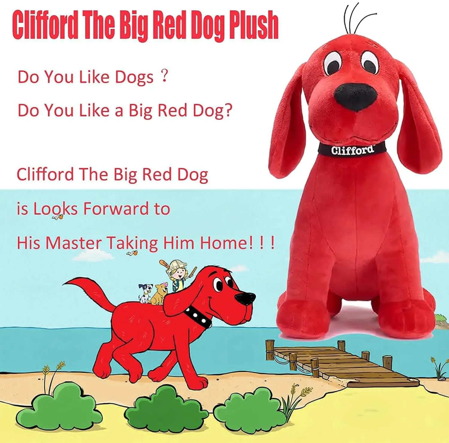 Clifford The Big Red Dog Plush Toys Cartoon Anime Movie Big Red Dog Doll 22 Cm Kawaii Gifts for Children Kids
Clifford The Big Red Dog Plush Toys Cartoon Anime Movie Big Red Dog Doll 22 Cm Kawaii Gifts for Children Kids