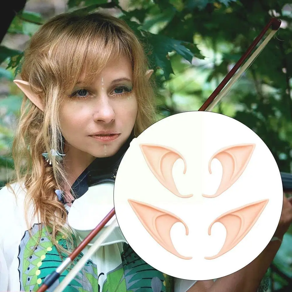 

Mysterious Angel Elf Ears Latex Ears For Fairy Cosplay Adult Photo Halloween Accessories Props Toys Decoration Costume Kids K3N5