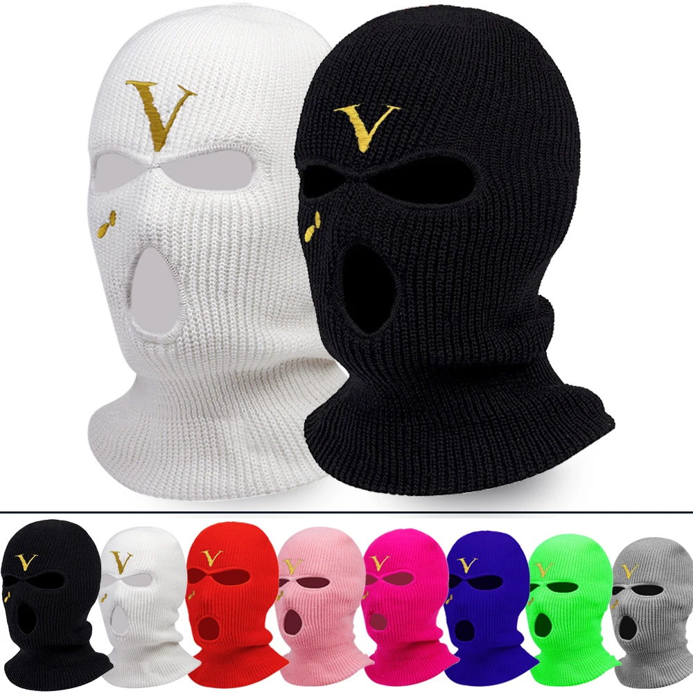 2022 Newest Limited Embroidery V-Style Balaclava 3-hole Ski Mask Tactical Full Face Mask Party Winter Hat Outdoor Sports CS
2022 Newest Limited Embroidery V-Style Balaclava 3-hole Ski Mask Tactical Full Face Mask Party Winter Hat Outdoor Sports CS